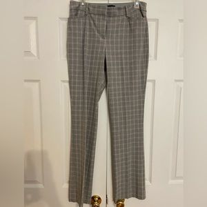 Express Gray Plaid Boot Cut Dress Pants